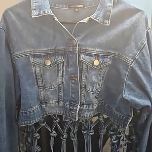Denim Jean Jacket, Large, blue jeans